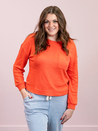 *NEW* DEX | Stella Crew Neck Sweatshirt | Orange Burst