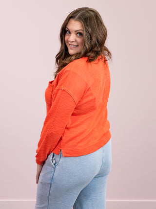 *NEW* DEX | Stella Crew Neck Sweatshirt | Orange Burst