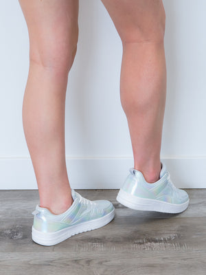Rexy Sneakers | Silver Hologram