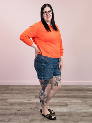 *NEW* DEX | Stella Crew Neck Sweatshirt | Orange Burst