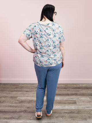 Chloe Cozy Tee | Ditsy Blush Floral