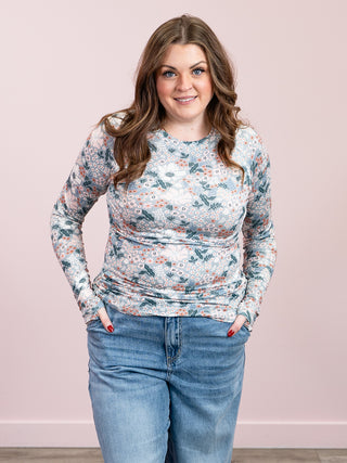 *NEW* Blair Long Sleeve Top | Ditsy Blush Floral