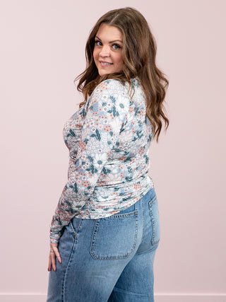 Blair Long Sleeve Top | Ditsy Blush Floral
