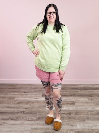 *NEW* Vintage Wash Pullover | Spring Leaf