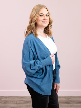 *NEW* Everyday Hero Cardigan | Heather Denim