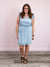 DEX | Classy & Sassy Ruffle Tencel Dress | Light Blue Wash