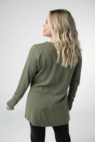 *NEW* Cori Cardigan | Heathered Olive