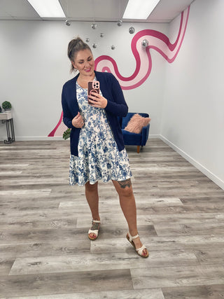 The Key Cardi | SHORT | Navy