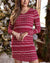 *NEW* Grace & Lace | Holiday Sleep Shirt Dress | Red & White Intarsia