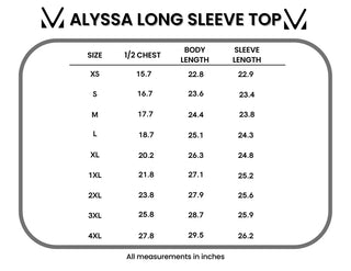*NEW* Alyssa Long Sleeve Top | Autumn Watercolour