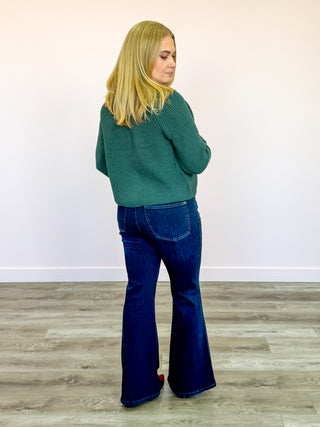 *NEW* RD Style | Rhaine Raglan Cardigan | Dark Green