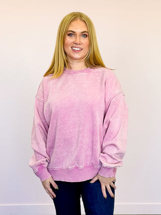 *NEW* Cheyenne Oversized Pullover | Light Rose