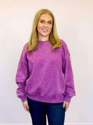 *NEW* Cheyenne Oversized Pullover | Light Plum