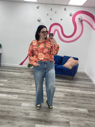 Bittersweet Floral Long Sleeve | Red