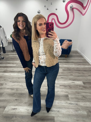 Fernie Quilted Vest | Taupe