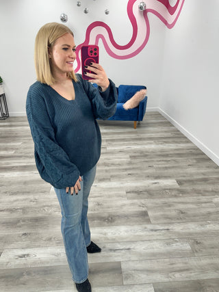 *NEW* Talina Textured Sweater | Navy