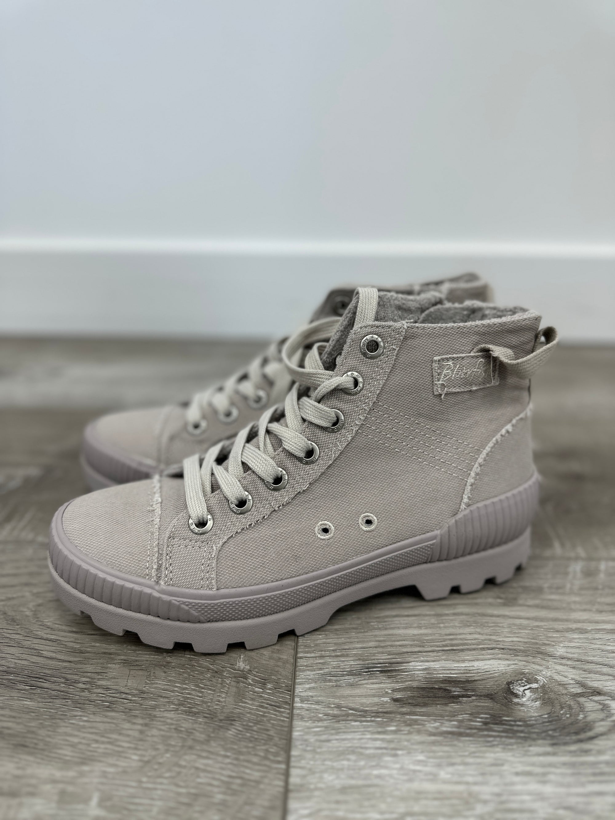 Blowfish | Forever Sneaker Bootie | Smoked White Sand Canvas