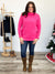 RD Style | Nancy Ottoman Mock Neck Sweater | Barbie Pink