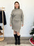 *FINAL SALE* DEX | Nikki Ribbed Sweater Dress | Stone Grey