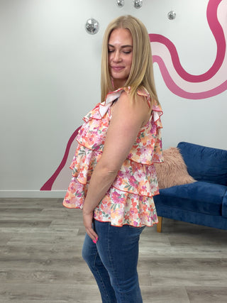 *NEW* Varenna Sleeveless Top | Peach