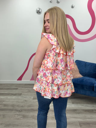 *NEW* Varenna Sleeveless Top | Peach