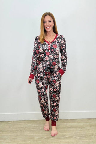 PREORDER Shirley Matching Set | Long Sleeve & Joggers | Florals - shipping mid November