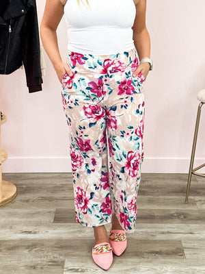 Kerry Cropped Work Pant | Dusty Rose