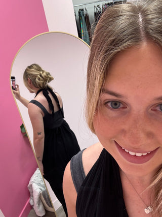 *FINAL SALE* Starboard Halter Double Gauze Overalls | Black (S,M,L)