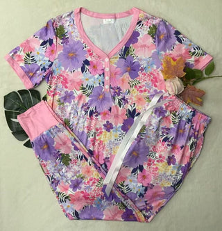 PREORDER Shirley Matching Set | Tee & Joggers | Lavender Floral - shipping late March