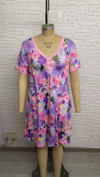 PREORDER Shirley Sleepshirt | Lavender Floral - shipping late March