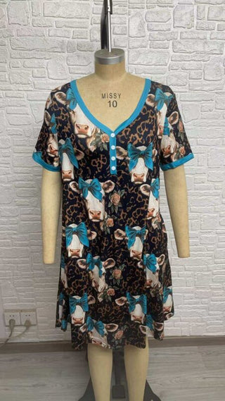 PREORDER Shirley Sleepshirt | Leopard Cow - shipping late March