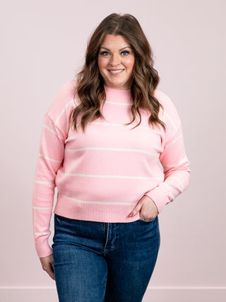 *NEW* Lilia Striped Sweater | Pink