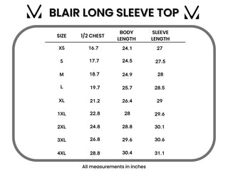 *NEW* Blair Long Sleeve Top | Neutral Leaves