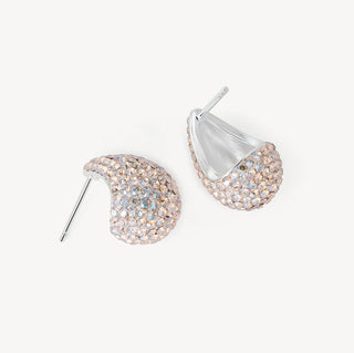 Hillberg & Berk | Mini Dream Puff Sparkle Stud Earrings | Champagne
