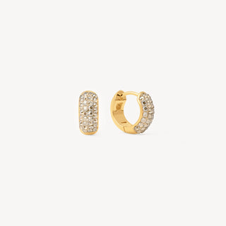 *SBS* Hillberg & Berk | Mini Sparkle Hoop Earrings | Soft Gold
