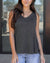 *NEW* Grace & Lace | New Perfect Pocket V-Neck Tank | Charcoal