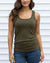 Grace & Lace | Perfect Fit Seamless Ribbed Tank | Olive