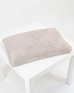 Grace & Lace | Plush Bambu Blanket | Almond