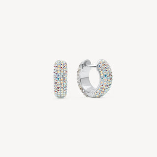 *NEW* Hillberg & Berk | Sparkle Reversible Hoop Earrings | Glitz & Aurora Borealis
