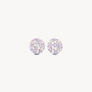 Hillberg & Berk | Sparkle Ball Stud Earrings | Orchid