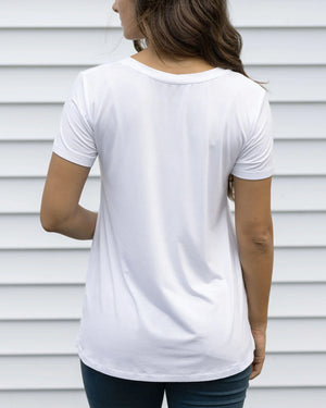 Grace & Lace | VIP Favorite Perfect V-Neck Tee | Ivory