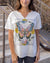 *NEW* Grace & Lace | Notched Neck Washed & Worn Graphic Tee | Butterfly