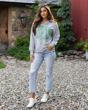 Grace & Lace | Wyoming Graphic Hoodie | Heathered Grey
