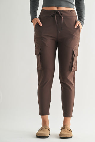 *RESTOCK* Venice Slim Fit Cargo Jogger | Espresso