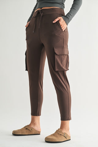 *RESTOCK* Venice Slim Fit Cargo Jogger | Espresso