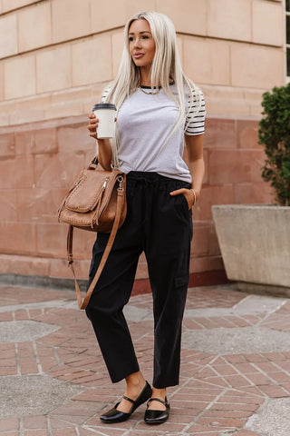 *NEW* Ampersand | Cargo Cutie Crop Pant | Black
