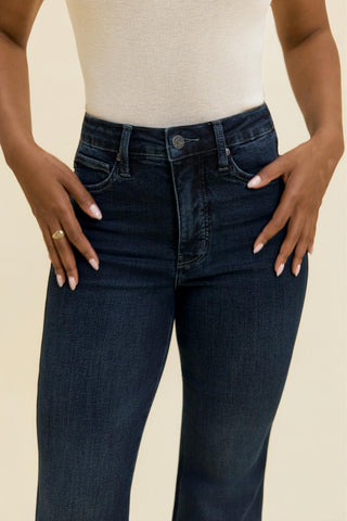 *NEW* Judy Blue | High Rise Charlotte Flare Dark Deep Indigo | PETITE