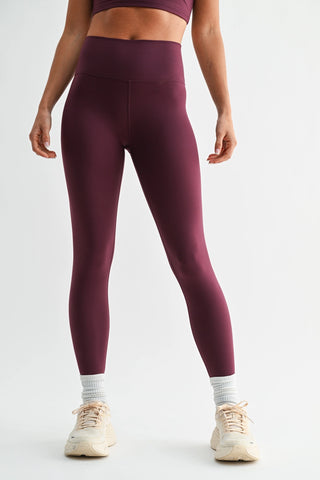 Venice High Waist Leggings | Dark Plum