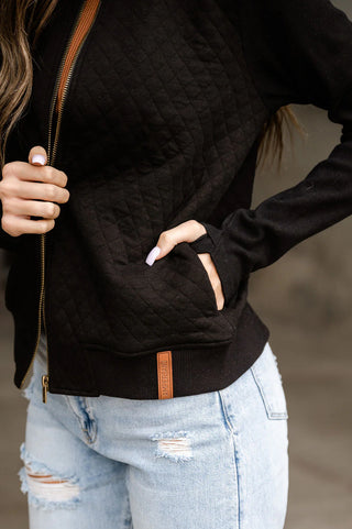 *NEW* Ampersand | Quilted Bomber | Black
