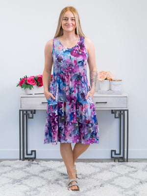 *FINAL SALE* Alena Tiered Dress | Purple Haze